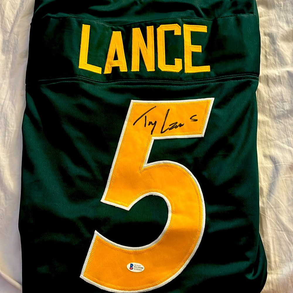 Trey lance autographed college jersey
